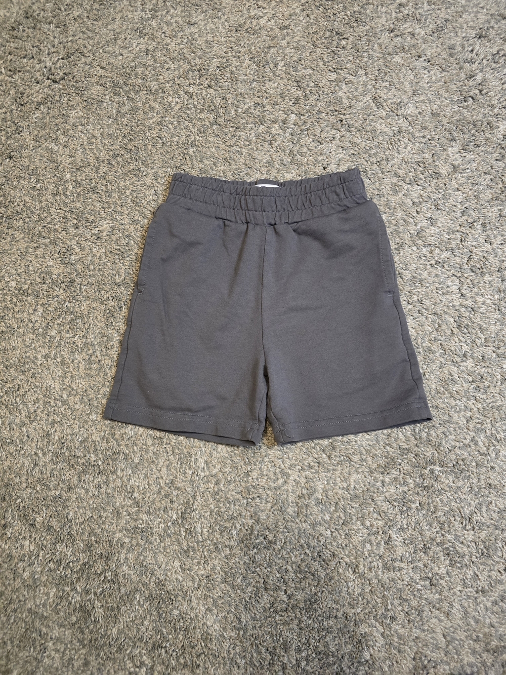 Kids Charcoal Elastic Waist Shorts